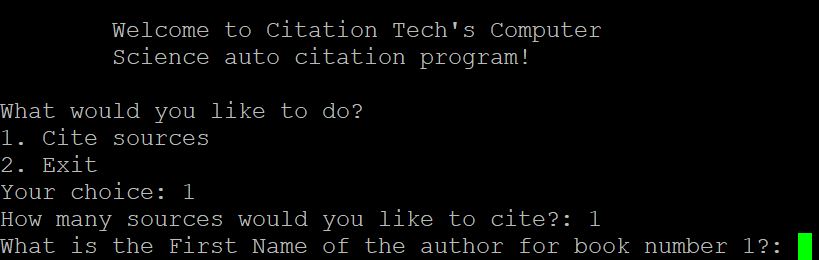 Citation Generator Example